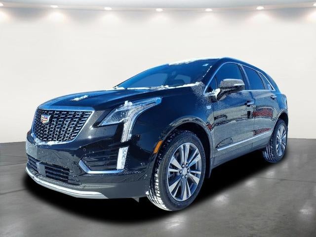 2026 Cadillac XT5 Premium Luxury in Stellar Black Metallic — front three-quarter view