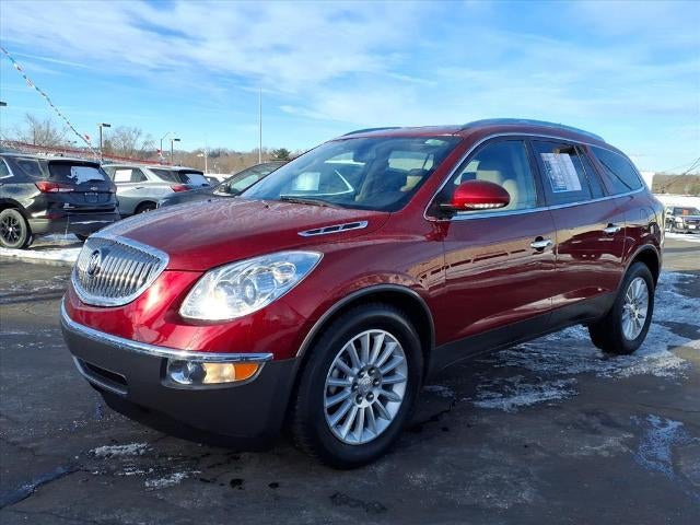 2010 Buick Enclave CXL w/1XL in Red Jewel Tintcoat — front three-quarter view